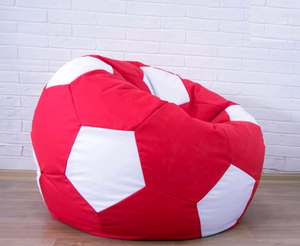 Красно белый кресло мяч
