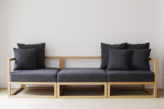 Купить Большой модульный диван из 3 блоков из сруба дерева