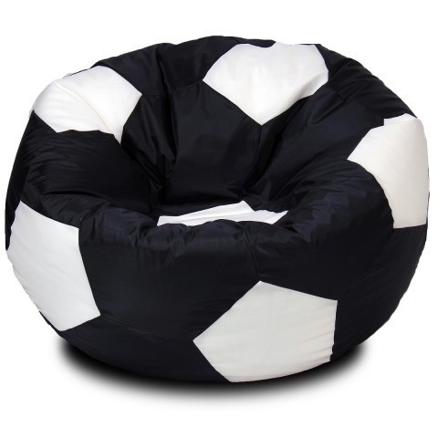 Чёрно белый футбольный кресло мяч из оксфорда