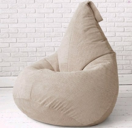 Кресло груша из ткани пера для светлый дизайнов