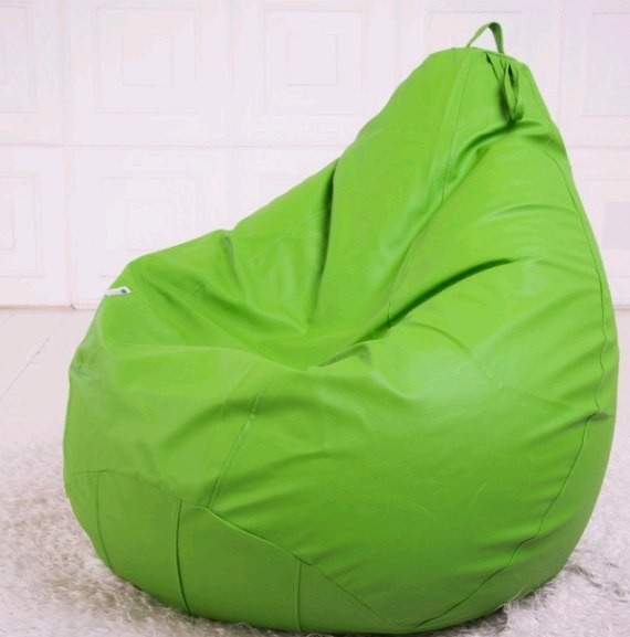 Купить кресло мешок в салатового цвета из экокожи