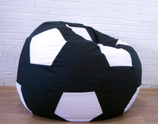 Чёрно белый кресло мешок мяч