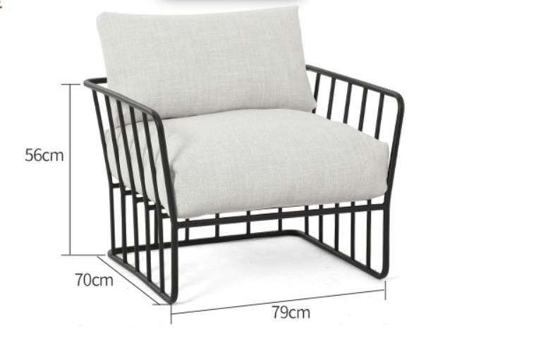 Кресло в стиле минимализм из металла