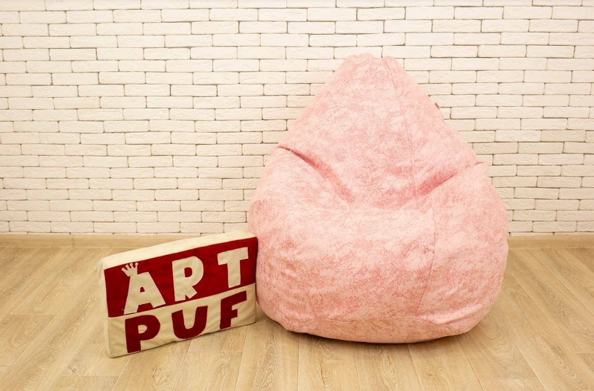 Нежно розовая кресло мешок груша