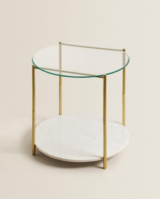 Кофейный столик для спальни небольшого размера в стиле лофт