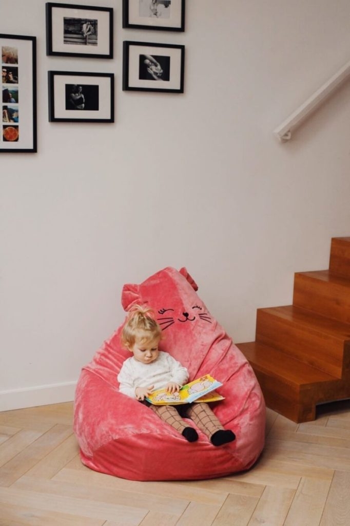 Купить кресло пуф детский котейка