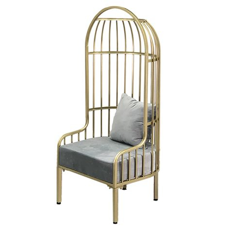 Королевское кресло в стиле лофт из металла