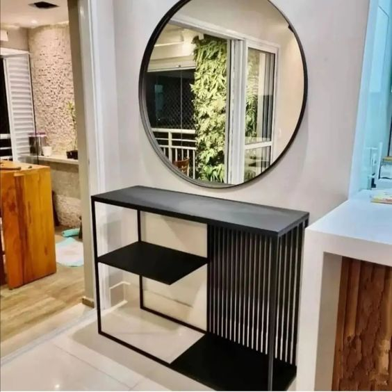 Купить комплект мебели для гостиной комнаты в стиле лофт зеркало+консоль