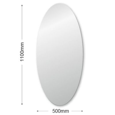 Купить овальное зеркало 110 см на 50 см в Украине