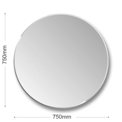 Купить круглое зеркало диаметр 750 мм с фацетом