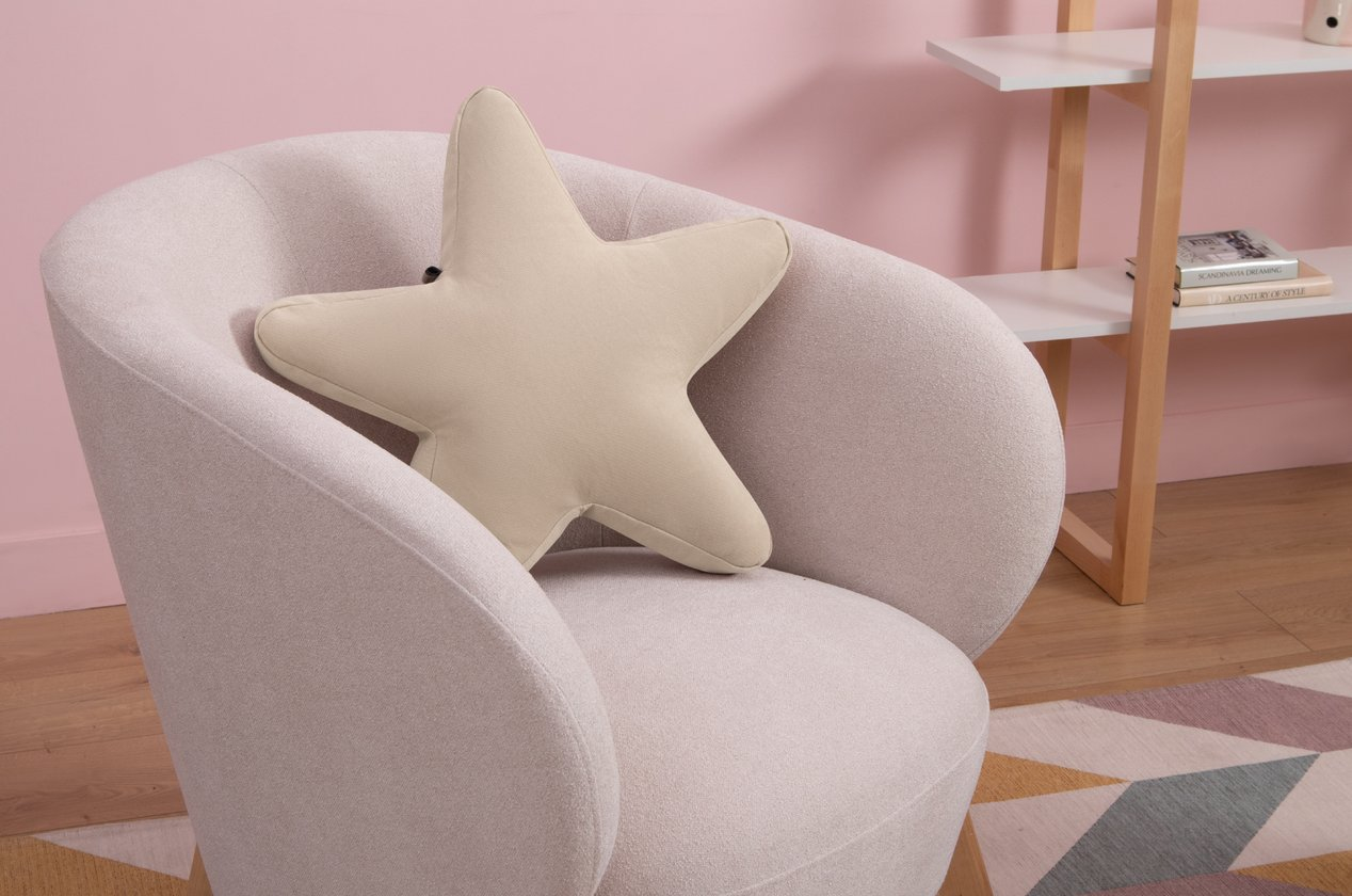 Купить декаративную подушку звезду на диван из велюра