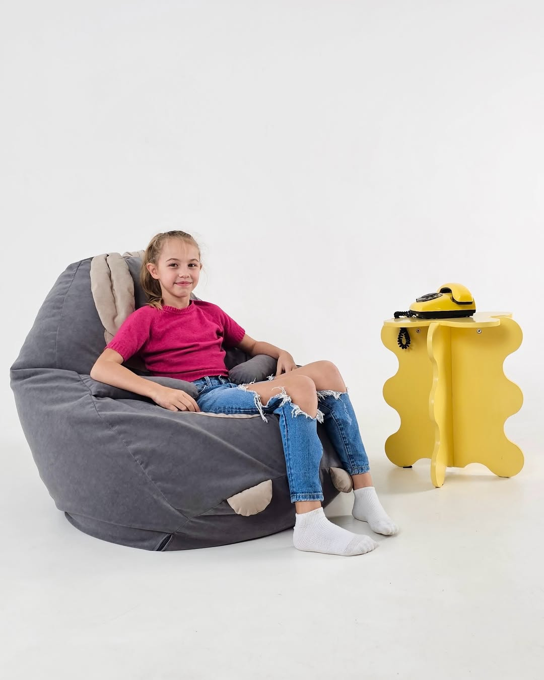 Кресло груша пуфик зайчик