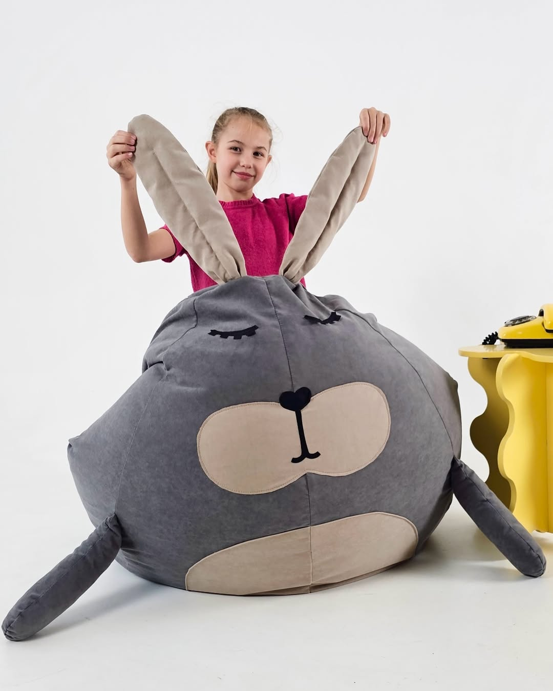 Кресло груша пуфик зайчик