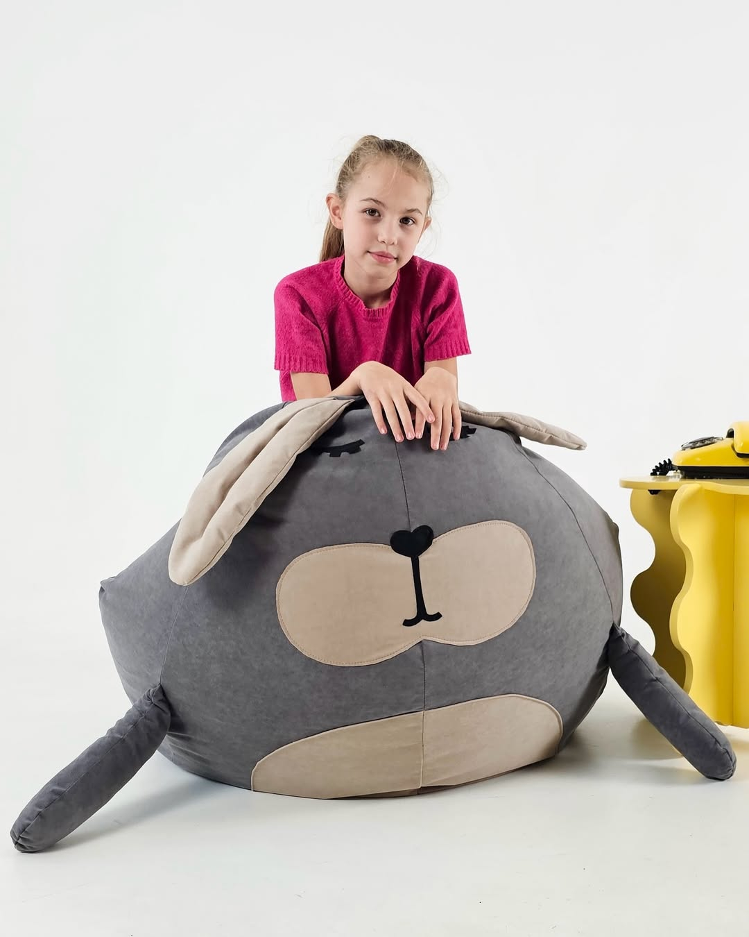 Кресло груша пуфик зайчик