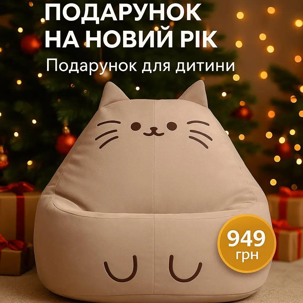 Кресло пуф груша для детей Пушин