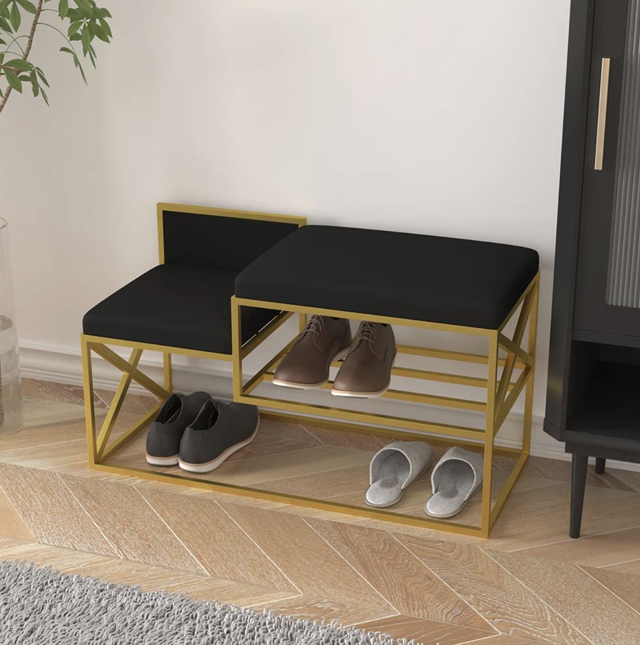 Купить банкетку в прихожую с полкой для обуви в Украине