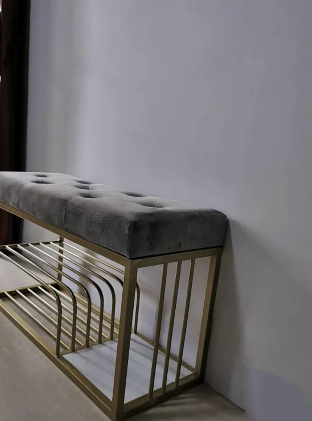 Банкетка в прихожую с полкой для обуви