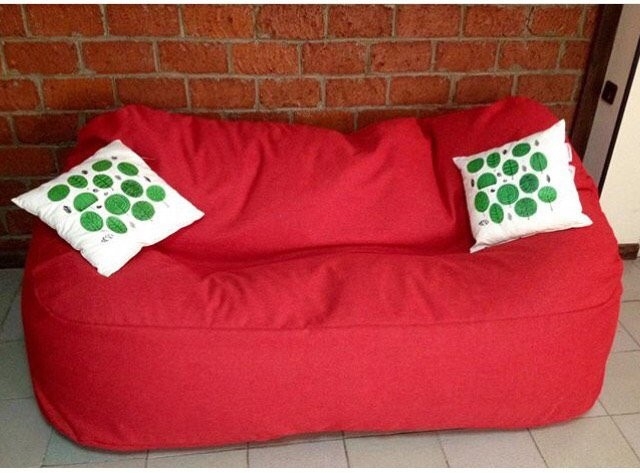 Купить бескаркасный диван из ткани оксфорда