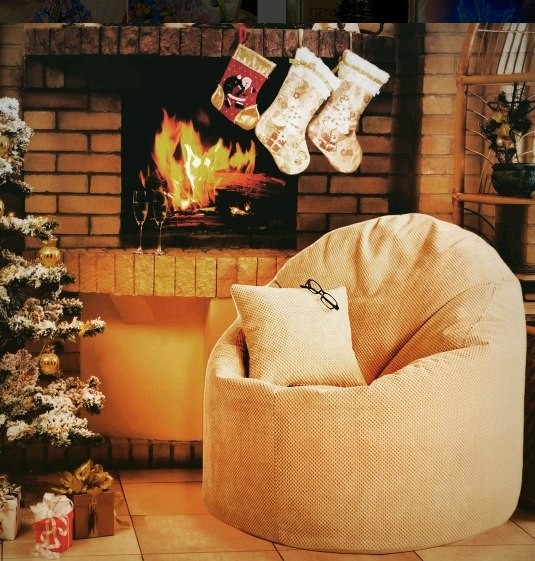 Кресло мешок пёнёк для дома из ткани Пера