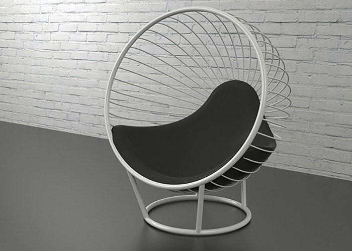 Купить напольное дизайнерское кресло шар