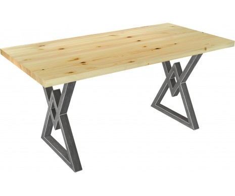 Обеденный стол в стиле Лофт из массива сосны